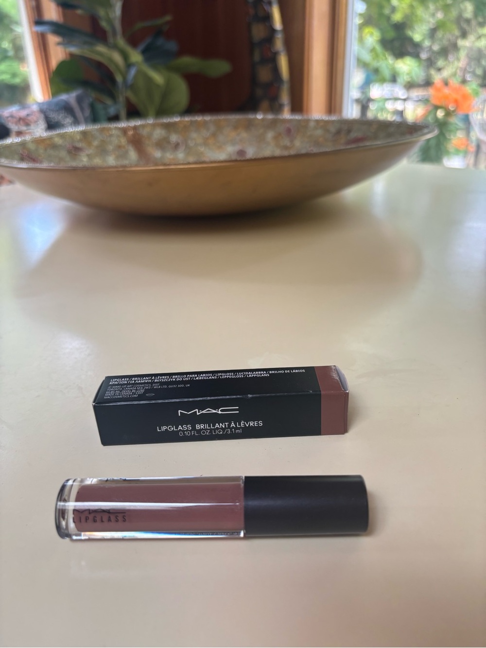 MAC Cosmetics Lipglass Gloss in Mauve-Brown